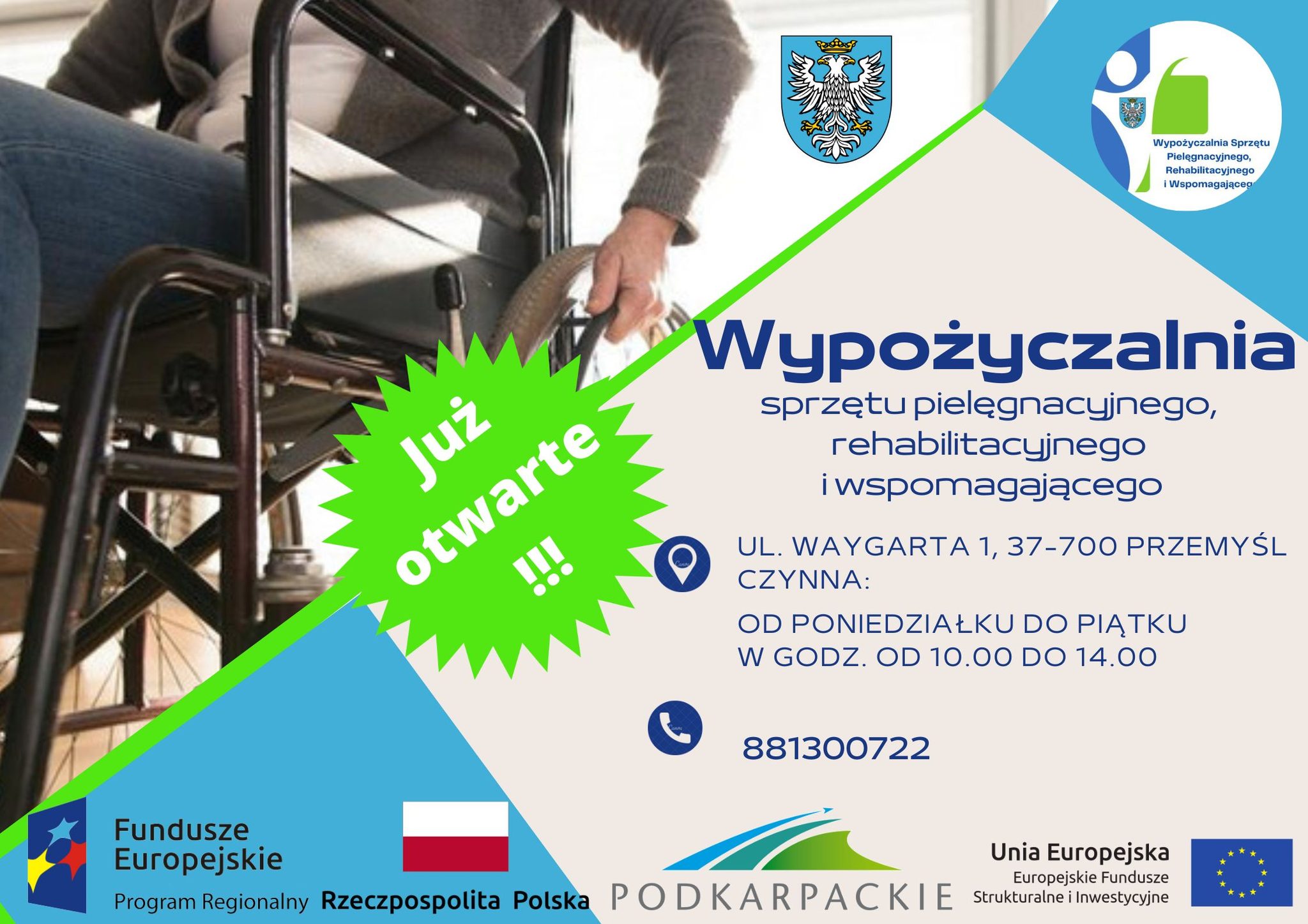 plakat wypożyczalnia otw